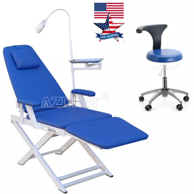 USA Dental Portable Unit Simple Mobile Folding Chair Doctor Assistant Stool