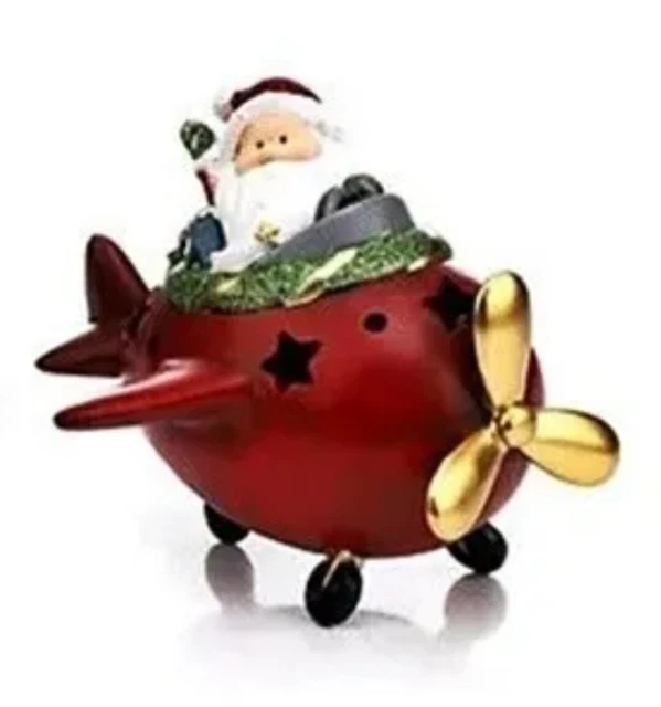 LUMIDA XMAS ZAUBERHAFTE LED Leucht Figur *Santa* im Flieger Timer ...