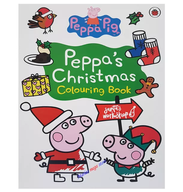 Peppa Pig - Peppa's Christmas Colouring Book for Children Kids Boys Girls