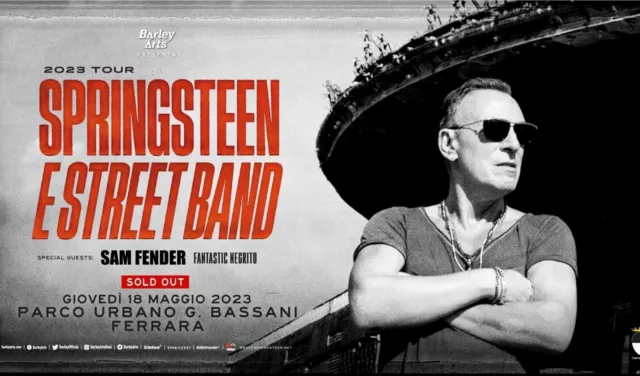 2 Biglietti Ticket Concerto Bruce Springsteen Ferrara Pit B 18-05-2023