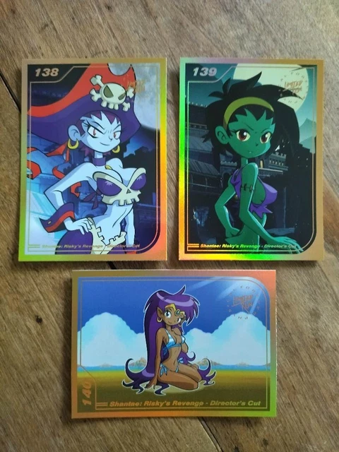 Lot De Cartes Limited Run – Shantae Risky's Revenge – 138 139 140 – Switch/PS4/PS5