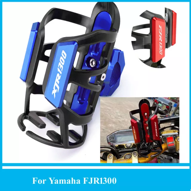 For Yamaha FJR1300 XJR1300 LOGO Beverage Water Bottle Drink Cup Holder Bracket