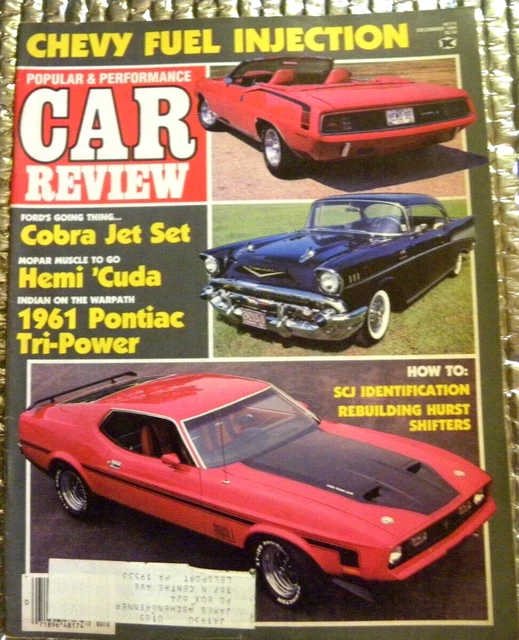 POPULAR & PERFORMANCE Car Review Magazine December 1984 Cobra Jet Set