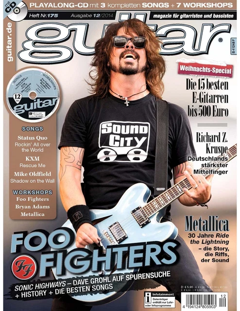 Guitar 12 2014 Avec Gitarre Playalongs Et Workshop Foo Fighters