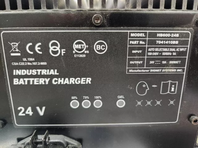 Battery Charger 24V 25A Signet HB600 HB600 for Genie Skyjack JLG Scissor Lift