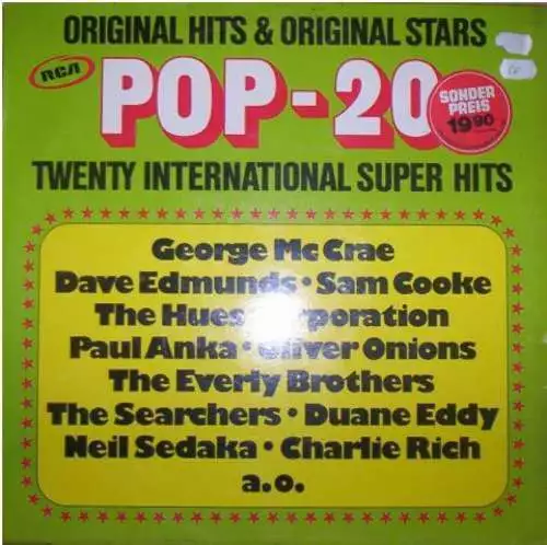 Various - POP 20 - 20 International Super Hits LP Comp Vinyl Scha