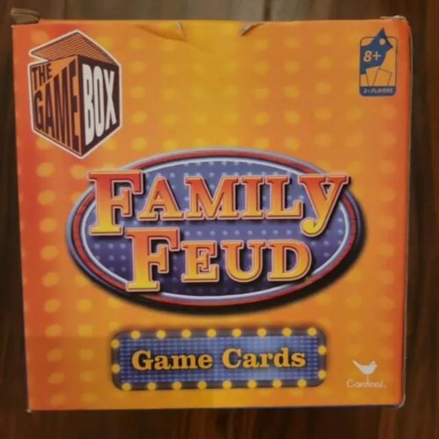 Family Feud Game Box Family Survey Card Game NOS Sealed Cards 8+yrs 2+players