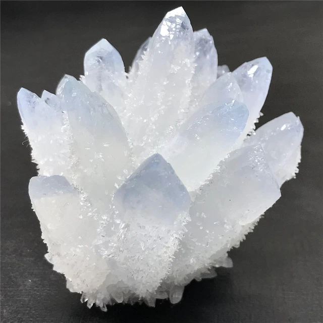 320G New Find blue Phantom Quartz Crystal Cluster Mineral Specimen Healing