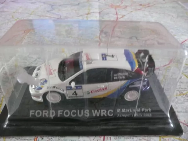 FORD Focus  WRC n°4 Rallye Acropole 2003  IXO 1/43 en blister