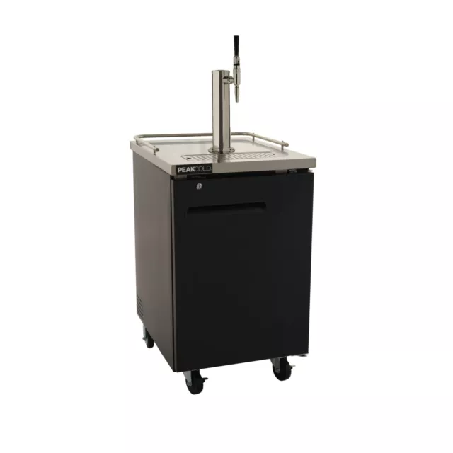 Single Tap Nitro Coffee Kegerator - Mobile Cold Brew Dispenser