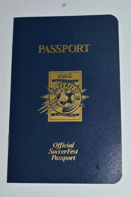 Vintage 1994 USA FIFA World CUP Coca Cola Passport Soccefest Excellent Condition