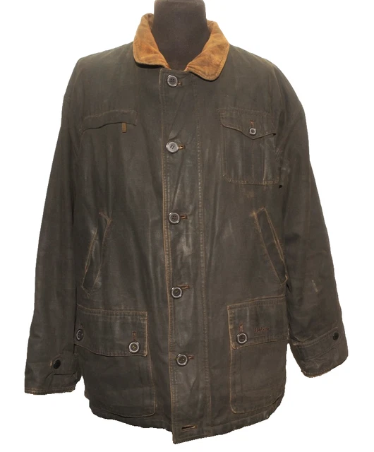 Leather Jacket Barbour Bushman Jacket Xl GREAT MEN A 1400 Barbour Canvas Bushman Wax Jacket Size Xl Grey  PicClick UK