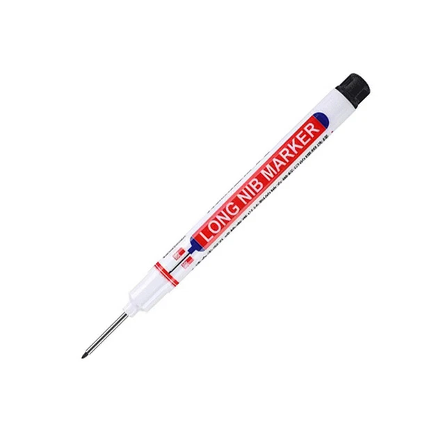 Pluma marcadores de cabeza larga de tinta de 20 mm marcador de orificio profundo multipropósito pluma para carpintería JW