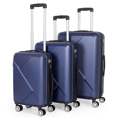 3PCS Luggage Travel Set Bag Hardshell ABS Trolley Spinner Suitcase 20/24/28 TSA