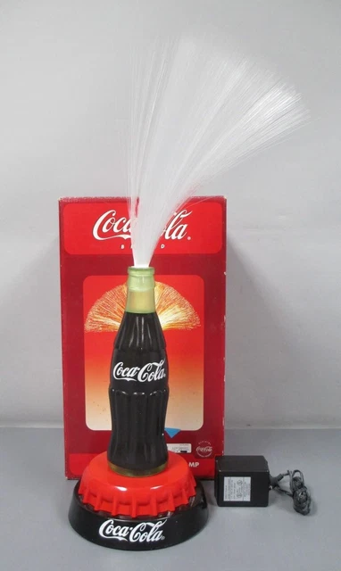 Coca-Cola Coke Color Changing Fiber Optic Lamp EX/Box