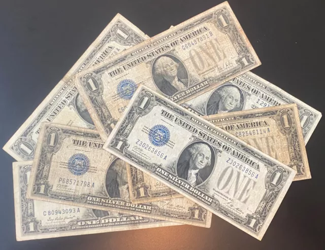 1928/1934 $1 One Dollar Funny Back Silver Certificate Blue Seal