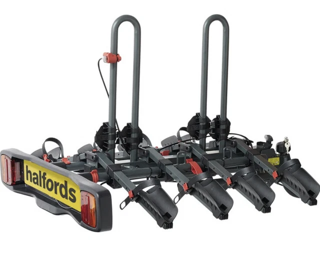 HALFORDS TOW BAR Mounted 4 Bike Rack Cycle PicClick UK