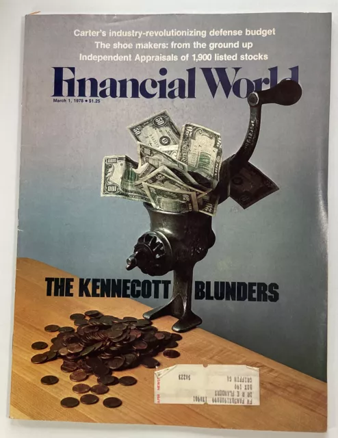 Financial World Magazine Vtg 1978 Rare Ads Kennecott Shoes Defense Wui Santa Fe