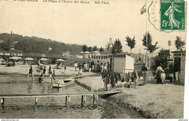 11852 cpa 95 L'Isle Adam - La Plage