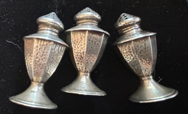 3 Vasi Per Pepe Abbinati Argento Sterling - Interessanti