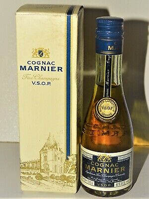XO ANCIENNE BOUTEILLE MIGNONNETTE COGNAC MARNIER DANS BOITE NEUVE FINE CHAMPAGNE XO 