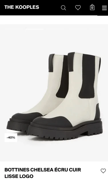 Bottes Bottines Femme En Cuir Blanc THE KOOPLES
