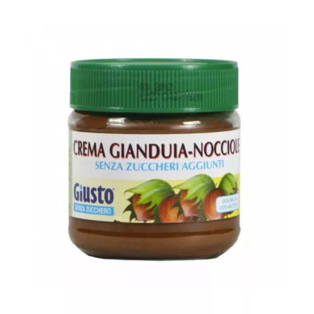 GIUSTO Senza zuccheri aggiunti - Crema gianduia-nocciole 200 g