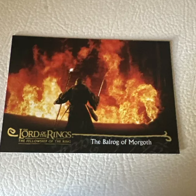 LOTR Fellowship Of The Ring #71 The Balrog Of Morgoth Card Topps 2001