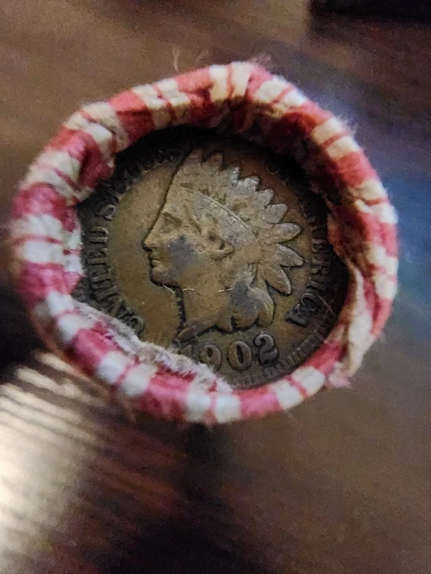 Roll Of Sealed Wheat Pennies 1902 Indian Head 1917 S Lincoln Unsearched Ungraded