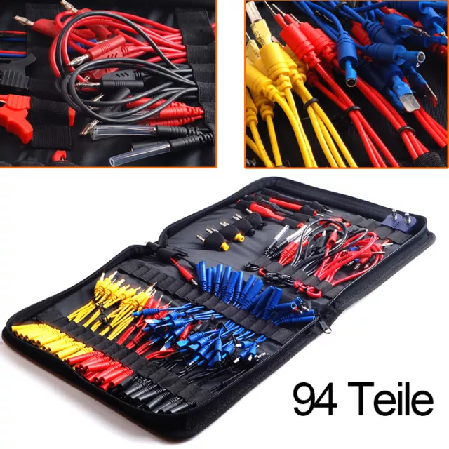 Diagnose Prüfkabel Kfz Werkzeug Adapter Kabel Messkabel Prüfspitzen Set 94 Teile