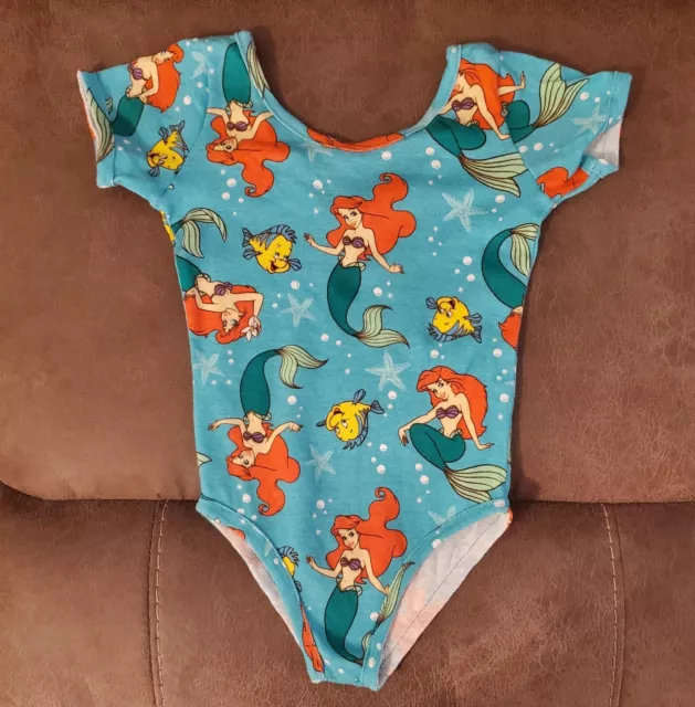 Custom Little Mermaid Ariel Flounder Leotard Size 4t New