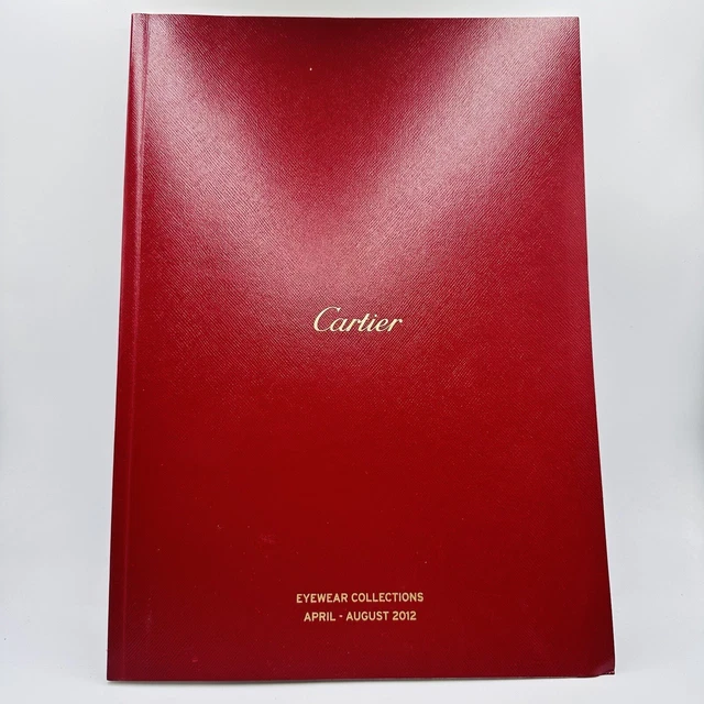 Cartier Brillen Katalog Werbung Logo original rot 100 Seiten Dumont etc. 2012