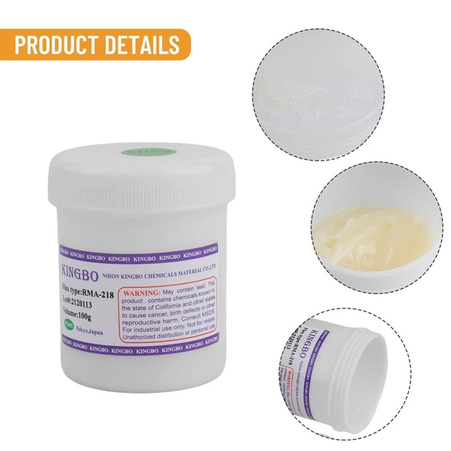 Kingbo RMA218 Flusso di saldatura tacky 100 g per ottenere risultati di saldatura perfetti