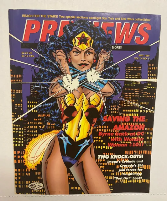 May 1995 Diamond Comics Previews Magazine Vol V #5 Wonder Woman Cyblade Shi
