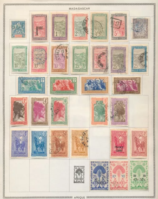 French Morocco Madagascar Tunisia Togo (Apx 290+ Stamps) MH Used UK1612