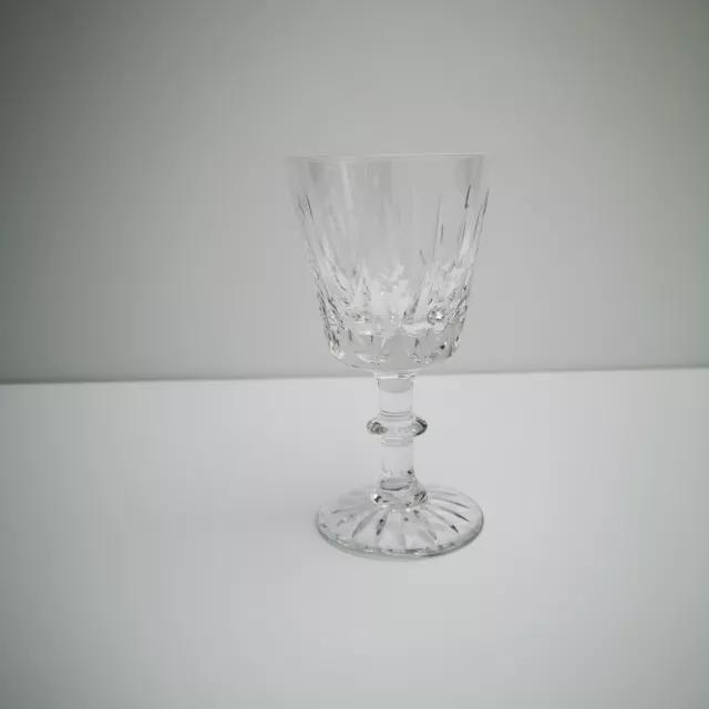 1 Stunning Vintage Cut Crystal Glass Wine Glass Retro Dinning Mid Century