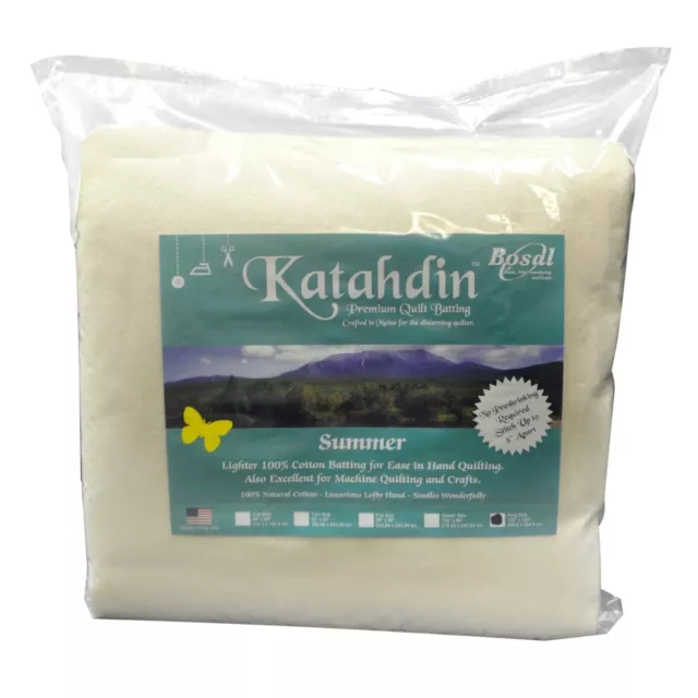 260KB - Katahdin 100% Cotton Summer 3oz 120in x 120in - wadding battong