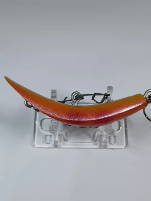 HELIN'S FLATFISH fishing Lure X5 model, Orange Pearl. rare, Bass, Trout lure 3