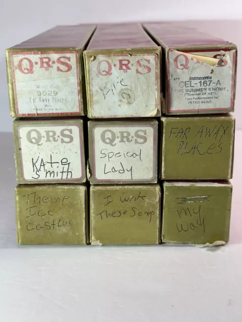 QRS Assorted Lot of 9 Player Piano Roll (3)