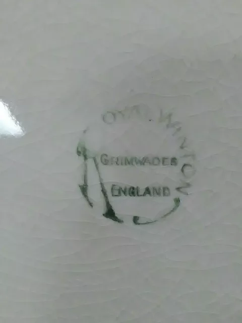 (Rare) Vtg. Royal Winton England Grimwades White Embossed Asian Garden Plate 10