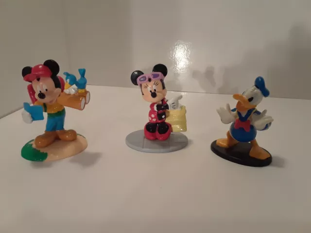 Disney applause figures Mickey Mouse binoculars Minnie Mouse Donald Duck Lot