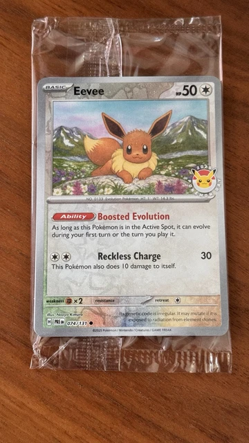 EEVEE 074/131 Prismatic Evolutions Pokemon Day 2025 Stamped Promo