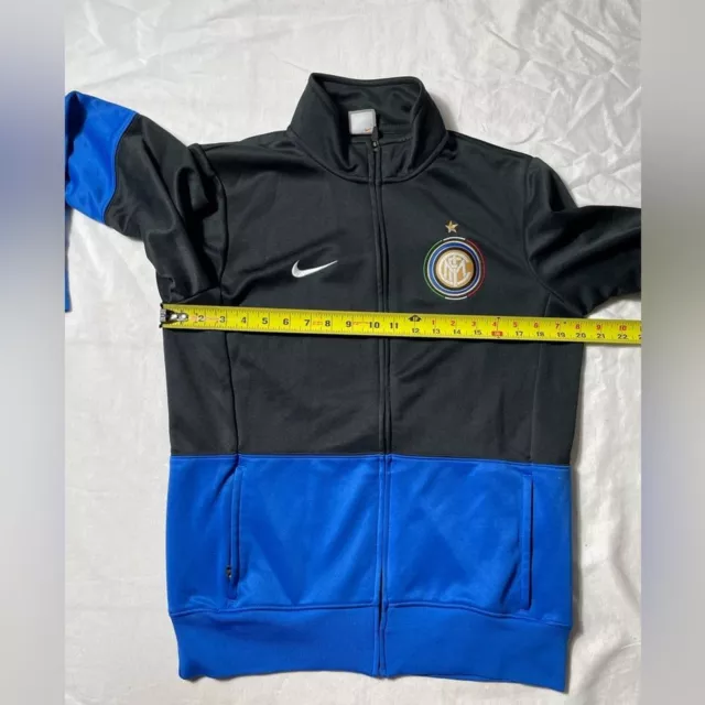 Vintage Y2K Nike Soccer Football FC Inter Milan Full zip track jacket size M 3