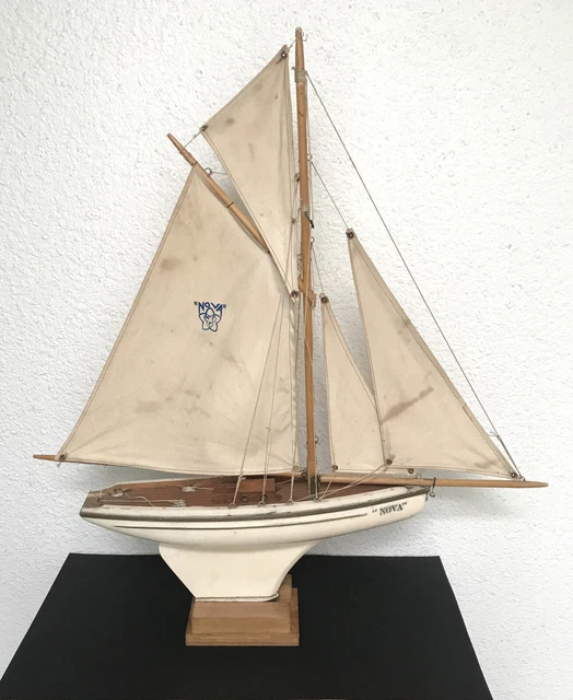 RARE TRES ANCIEN VOILIER de BASSIN - NOVA - MFP - FRADET à