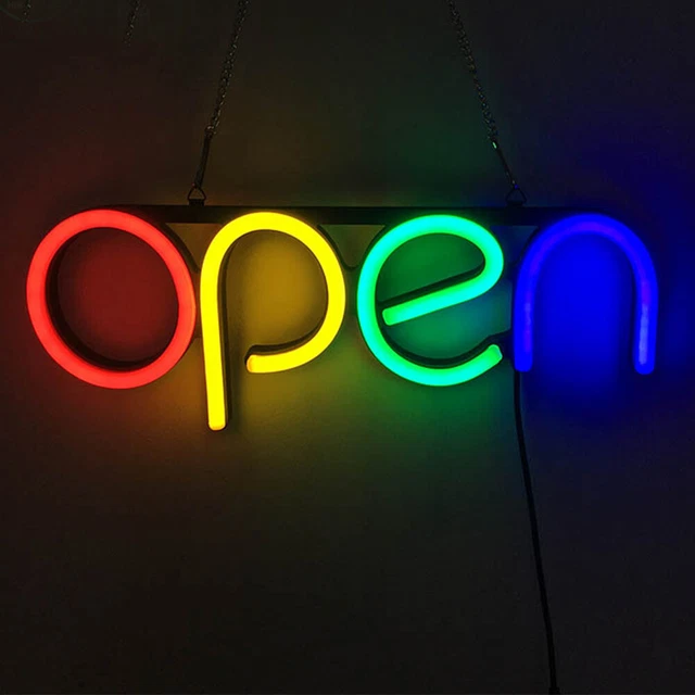 Opening Sign LED Neon Light Business Sign Store Bar/Club/Cafe Advertising Light