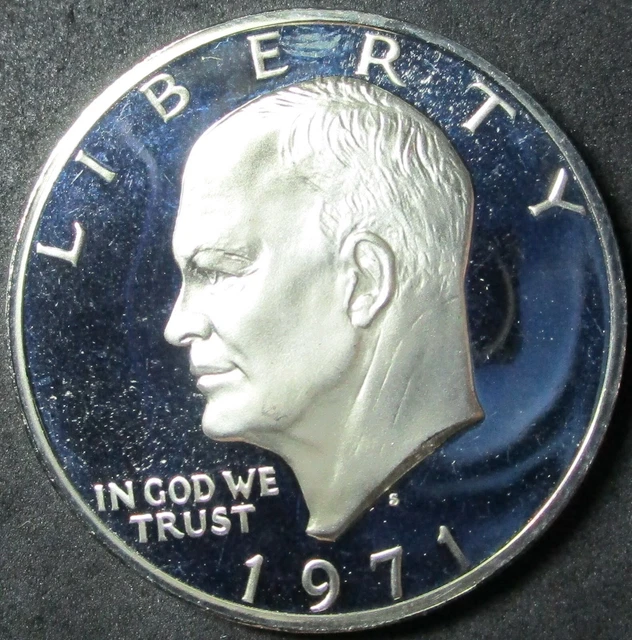 1971-S 40% Silver Proof Eisenhower Dollar Coin