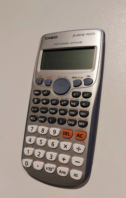 CASIO FX 100AU PLUS Natural V.P.A.M. scientific calculator 25.50
