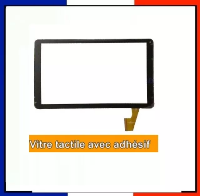 Vitre Tactile Pour Logicom La Tab 105/106/ M Bot Tab 10 Sq-Pga1196B01 Noir