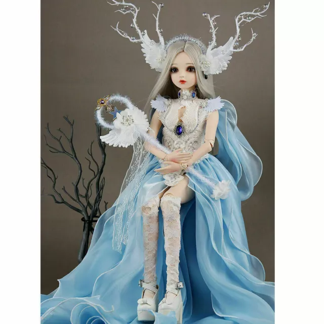 1/3 BJD SD bambola palla snodata occhi donna vestiti parrucca trucco ragazze set regalo gratuito