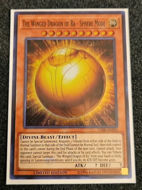 YU-GI-OH! TCG THE Winged Dragon of Ra - Sphere Mode CIBR-ENSE2 NM $2.25 ...